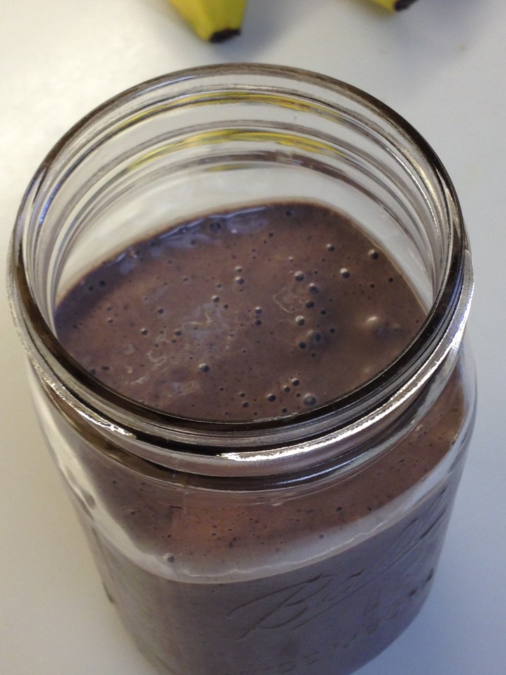 This is the same recipe, substituting the blueberries with mango.